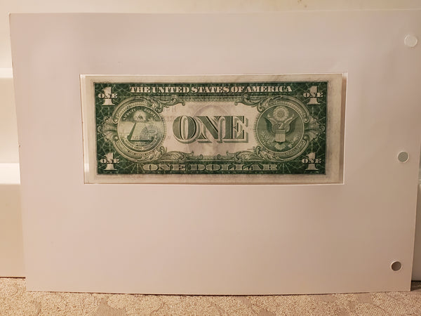 1935-A U.S. Silver Certificate one dollar bill blue seal FR1408 189 Rev A