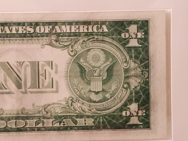 1935-A U.S. Silver Certificate one dollar bill blue seal FR1408 189 Rev A