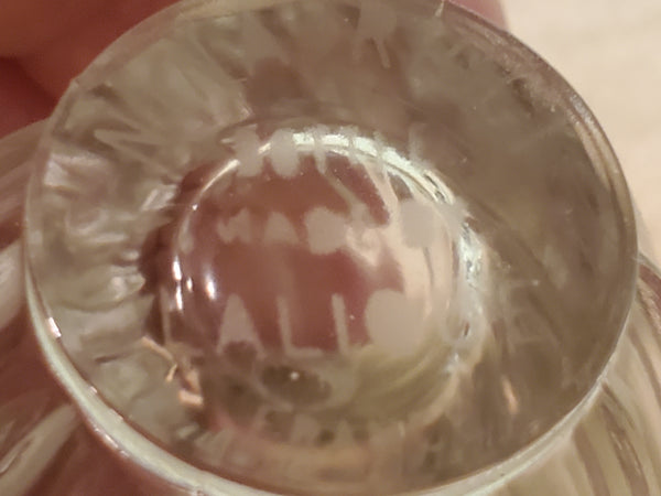 Nina Ricci frosted Dove Lalique perfume scent bottle