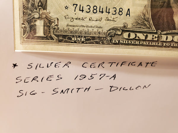 1957-A U.S. one dollar Star Silver Certificate FR-1411D