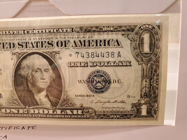 1957-A U.S. one dollar Star Silver Certificate FR-1411D
