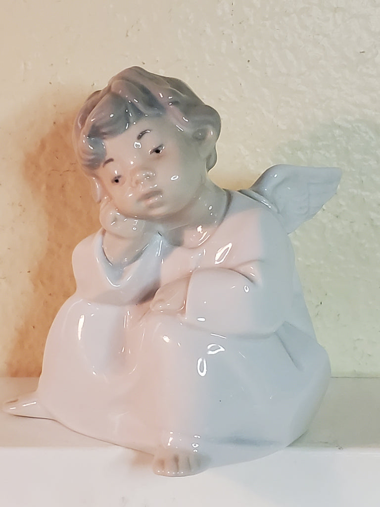 Lladro Angel Thinking #4529 4"