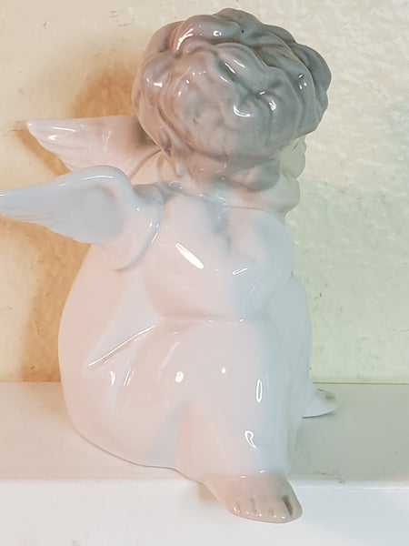 Lladro Angel Thinking #4529 4"