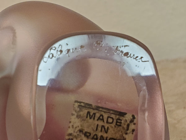 Lalique Sparrow Coquet Moineaux, signed bird opaque