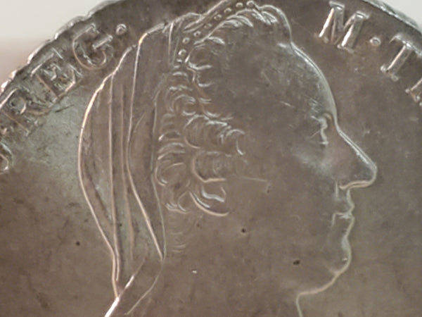 1780 Maria Teresa Thaler silver coin Austria .833