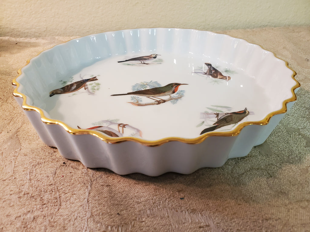 Louis Lourioux Le France 10" birds quiche baking dish