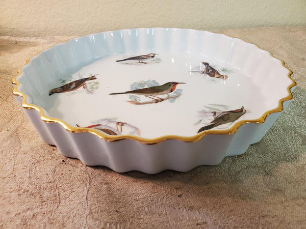 Louis Lourioux Le France 10" birds quiche baking dish
