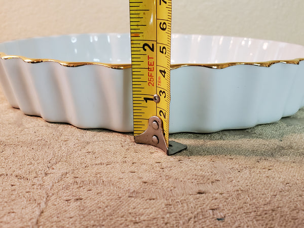 Louis Lourioux Le France 10" birds quiche baking dish