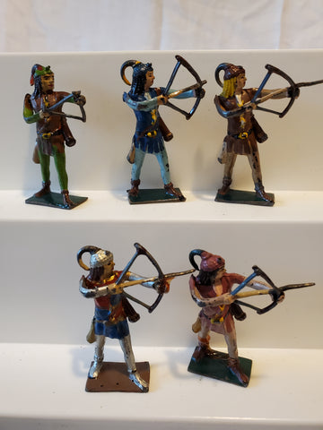 5 Britains Robin Hood lead figures, England