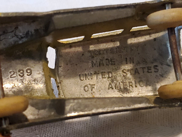 Lot of 5 Tootsietoy cars, #239, 2, olds, woody, chev.