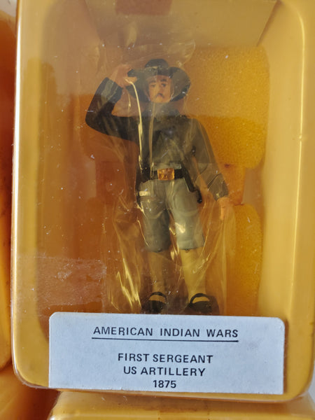 Reeves International set of 4 Indian Wars lead figures, AIW-1,2,3,4