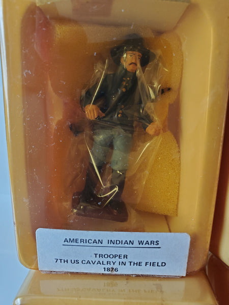 Reeves International set of 4 Indian Wars lead figures, AIW-1,2,3,4