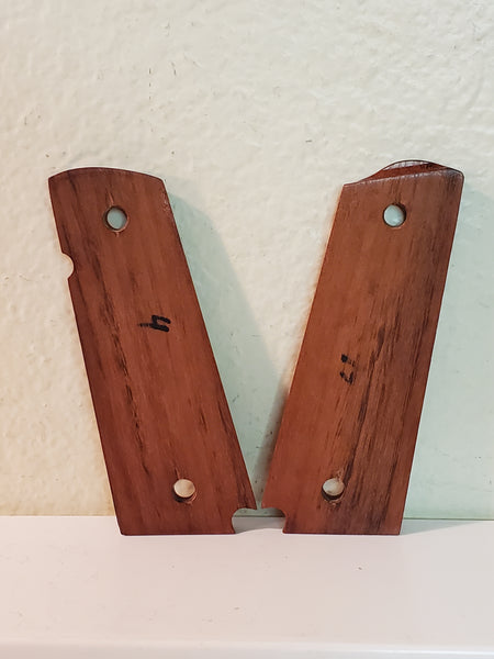 Wood double diamond grips 1911 1911A1