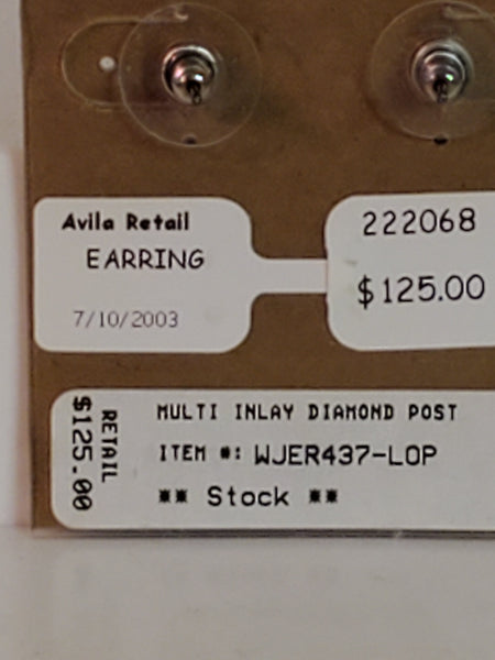 Peyote Bird Sterling Silver & Opal earrings