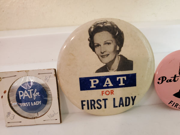 4 Pat Nixon for First Lady buttons