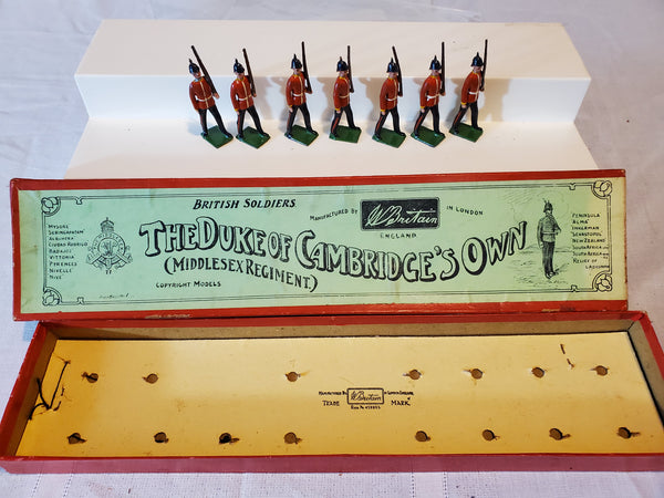 Britains Middlesex Regiment 7 pcs set, box pre-war