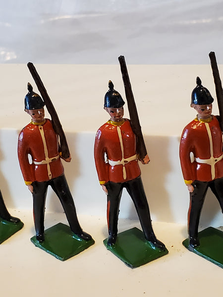 Britains Middlesex Regiment 7 pcs set, box pre-war