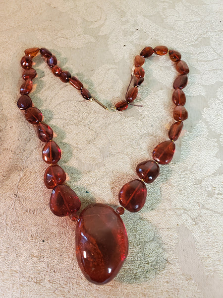 Mega Baltic Amber Necklace with insect