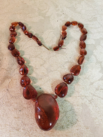 Mega Baltic Amber Necklace with insect