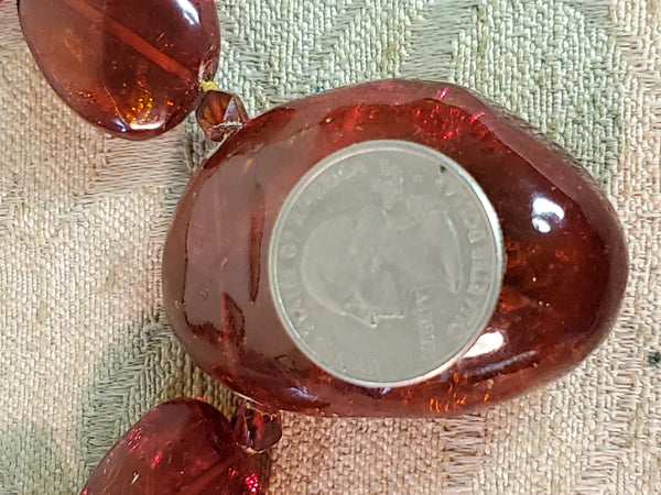 Mega Baltic Amber Necklace with insect