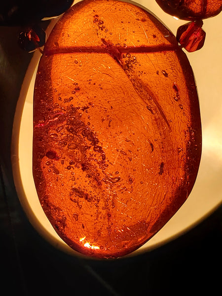 Mega Baltic Amber Necklace with insect
