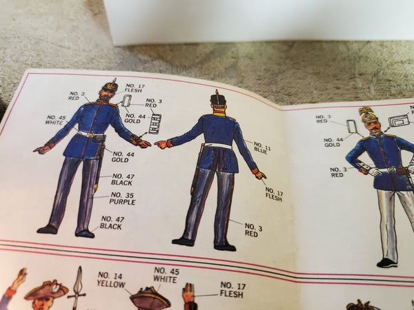 Strombrecker officers meeting Battle of Leige 54mm unpainted lead