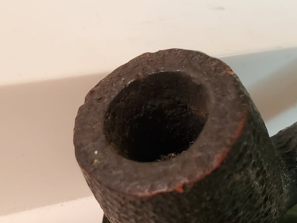 Major Black Estate smoking pipe, France, sterling band