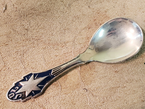 Johannes Siggaard 830 silver Christmas Spoon 1932-60