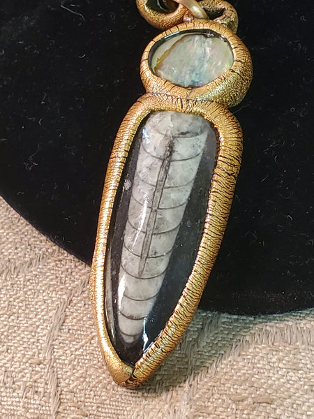 Susan Sorrentino Nautilus Necklace & earrings