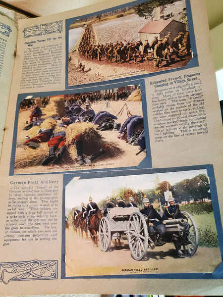 Souvenir Album of Great European War, original!! 1914