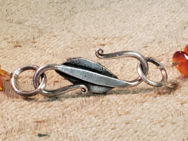 American Indian Turquiose & Amber 17" Necklace