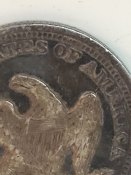 1858 seated Liberty quarter 25 cents VF condition