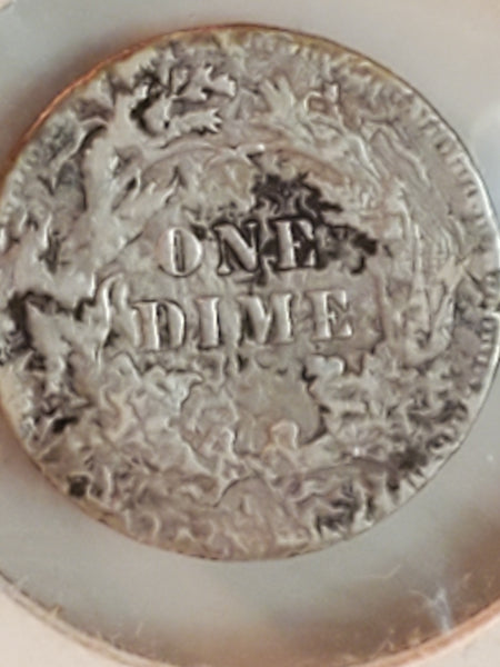 1877 seated Liberty U.S. Dime 10 cent error?