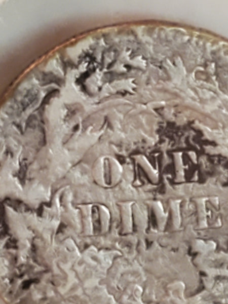 1877 seated Liberty U.S. Dime 10 cent error?