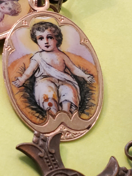 Apostleship Prayer Sacred heart of Jesus Medal Pin