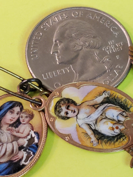 Apostleship Prayer Sacred heart of Jesus Medal Pin