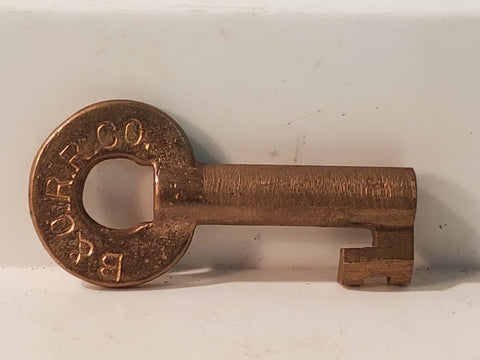 B & O railroad brass switch key Slaymaker