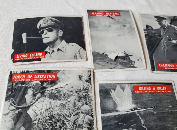 Lot of 30 War Bulletin PCGC MILITARY Cards WWII