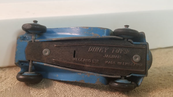 Dinky Toys 38F Jaguar SS100 sports car 1950s